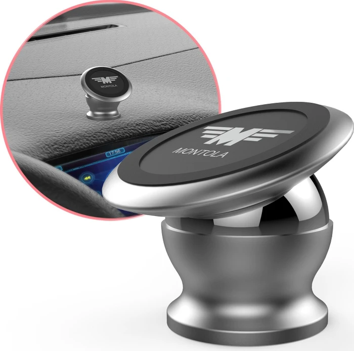Montola magnetische Kfz-Handyhalterung silber