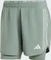 adidas Own the Run 3-Streifen 2-in-1 Laufhose kurz silver green (Herren) Vorschaubild