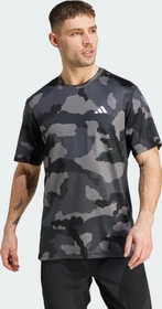 adidas Train Essentials Camo Allover Print Funktionsshirt kurzarm schwarz (Herren)