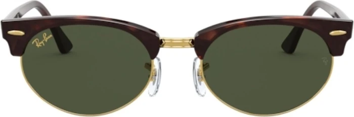 Ray-Ban RB3946 Clubmaster Oval Legend Gold 52mm mock tortoise/green classic