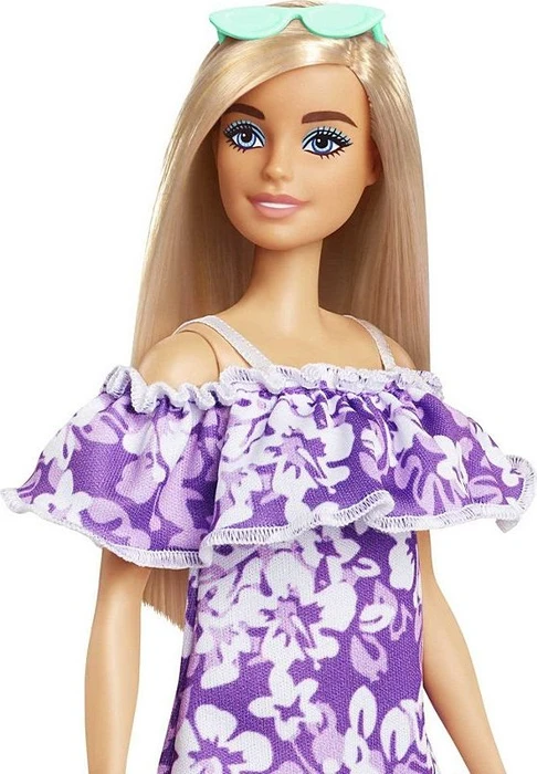 Mattel Barbie - Loves the Ocean lila Blumenkleid