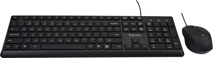 V7 CKU350 Tastatur und Maus Combo, USB, US