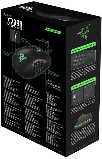 Razer Naga 2014 Left Handed Expert MMO Gaming Mouse, USB