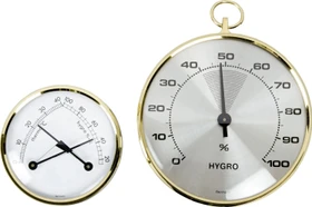TFA Dostmann Thermo-Hygrometer Wetterstation gold, analog
