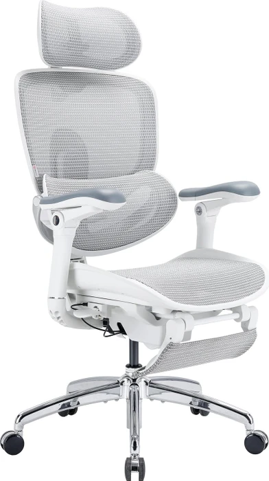 Sihoo Doro C300 Pro V2 adaptiver ergonomischer Bürostuhl, mit Fußstütze, weiß