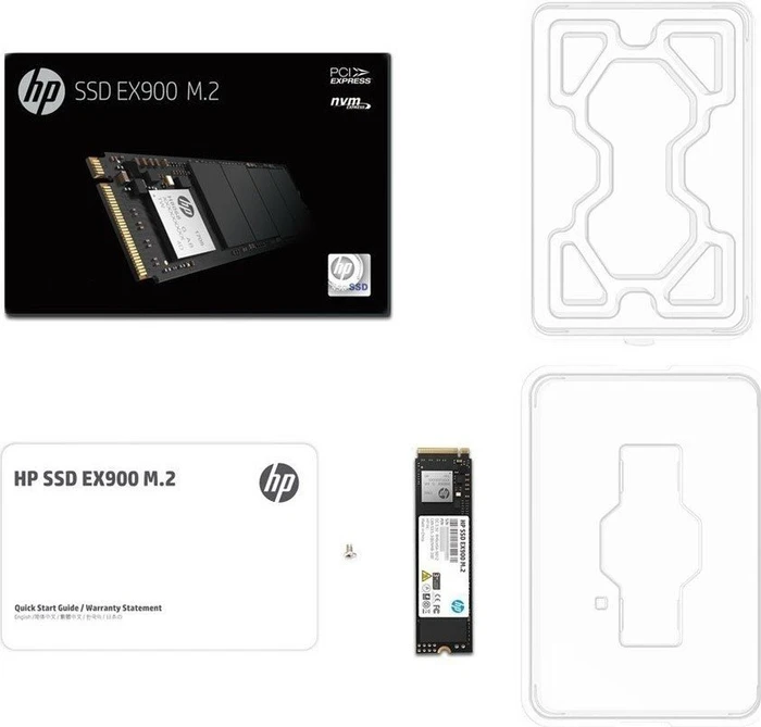 HP SSD EX900 M.2 250GB, M.2 2280 / M-Key / PCIe 3.0 x4