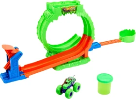 Mattel Hot Wheels Monster Trucks Monster Trucks Mutant Chaos Loop Challenge Playset
