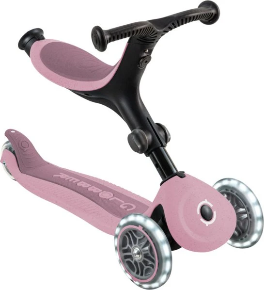 Globber Go Up Active Lights Ecologic Kickboard berry