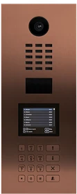 DoorBird D21DKV IP Video Türstation für Mehrfamilienhäuser/Gebäudekomplexe Bronze, Keypad Modul, Display Modul, Edelstahl V2A, gebürstet
