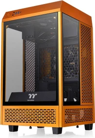 Thermaltake The Tower 100 Metallic Gold, orange, Glasfenster, Mini-ITX