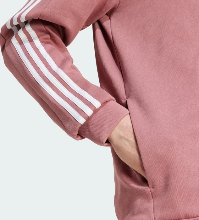 adidas Essentials French Terry 3-Streifen Hoodie preloved crimson (Herren)