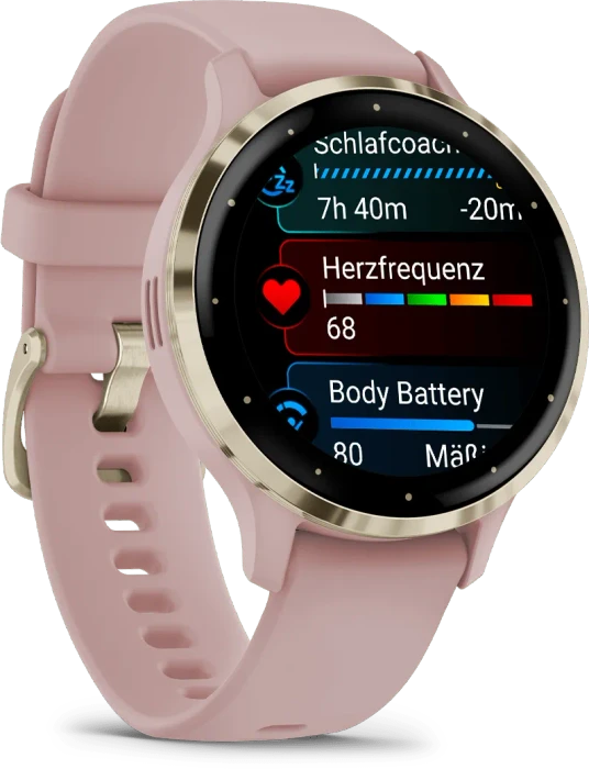 Garmin Venu 3S soft gold/dust rose