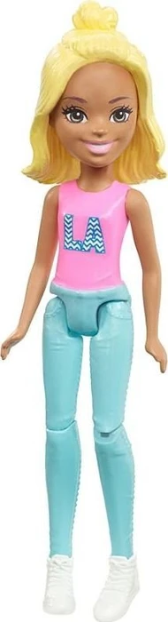 Mattel Barbie - On The Go Puppe mit pinkem Shirt