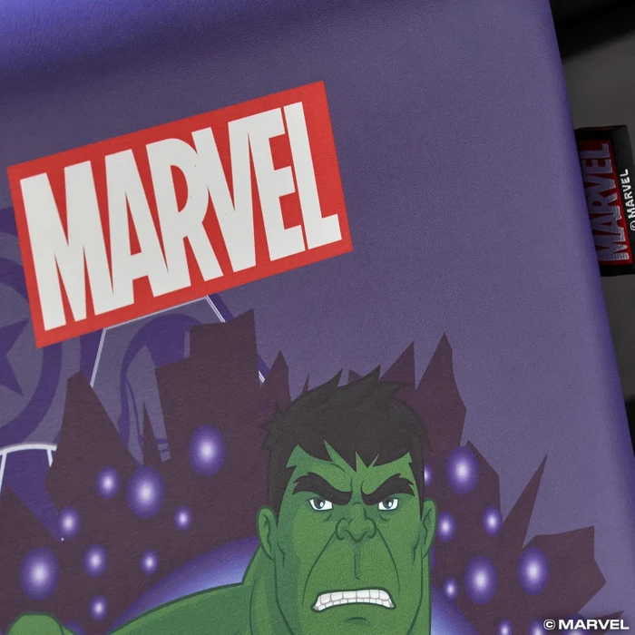 X Rocker Marvel Hero Video Rocker Gaming Bodensessel für Kinder/Jugendliche, Hulk violett