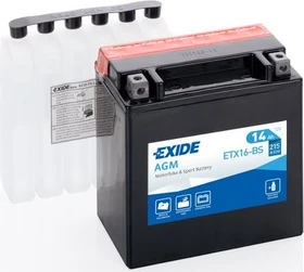 Exide Bike AGM YTX16-BS