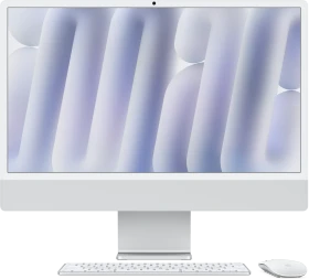 Apple iMac 24", silber, M4 - 10 Core CPU / 10 Core GPU, 32GB RAM, 1TB SSD [2024] (Z1EH / Z1EJ / Z1K1)