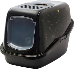 Savic Nestor Katzentoilette, black/gold marble