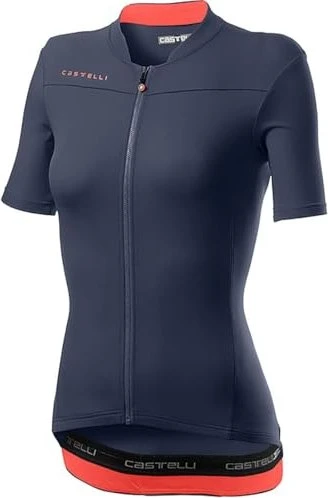 Castelli Anima 3 Trikot kurzarm dark steel blue/brilliant pink (Damen)