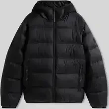 Tommy Hilfiger Logo Puffer Hood Jacke schwarz (Herren)