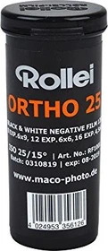 Rollei Ortho 25 plus 120 SW-Negativfilm ISO 25/15°