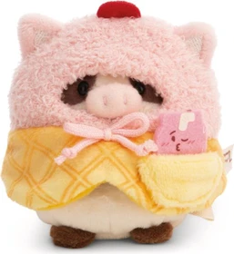 Nici MyMochi Yummi Edition Kuh Moona mit Milch-Shake und Softeiskostüm Geschenkbox 8cm