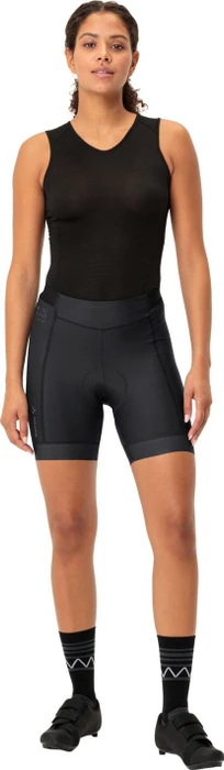 Vaude Posta Tights Shorty Fahrradhose kurz schwarz (Damen)