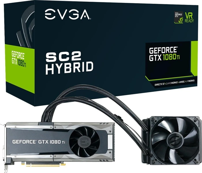 EVGA GeForce GTX 1080 Ti SC2 Hybrid Gaming iCX, 11GB GDDR5X, DVI, HDMI, 3x DP