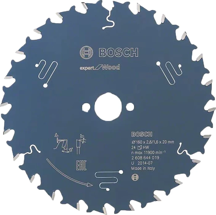 Bosch Professional Expert for Wood Kreissägeblatt 80Z, 260x1.8x30mm, 1 Stück