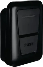 Hager Ladestation witty pro mit Ladesteckdose 22kW OCPP kompatiebel mit Lastmanager, Ladedose
