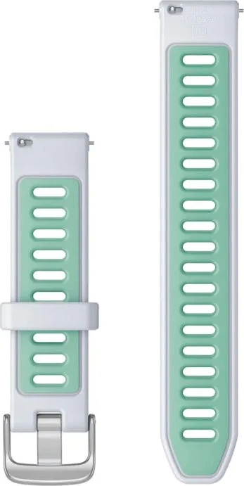 Garmin Schnellwechsel Ersatzarmband 110-175mm Silikon für Garmin Forerunner 265S whitestone/tidal blue