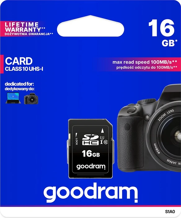 goodram S1A0 R100 16GB, UHS-I, Class 10
