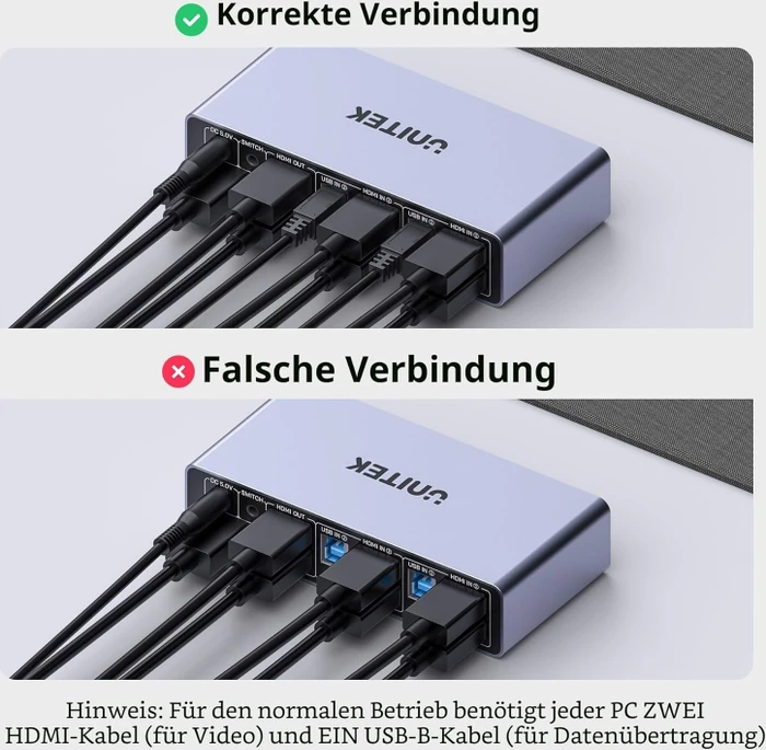 Unitek KVM-Switch V1312
