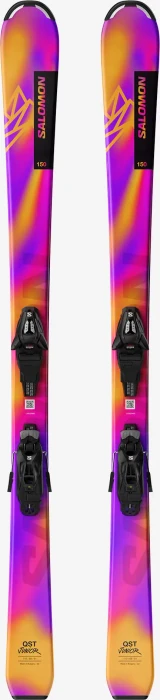 Salomon Lux S + C5 rhodamine red/saffron (inkl. Bindung) (Junior) (Modell 2025/2026)