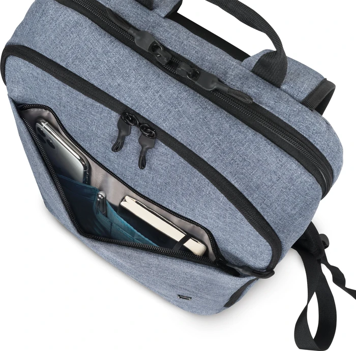 Dicota Slim Eco Motion 13-14.1" Laptop Rucksack, blue denim