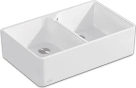 Villeroy & Boch Spülstein Doppelspüle weiß alpin