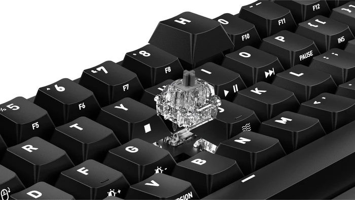 Cherry XTRFY K5 Pro TMR Compact, schwarz/rot, MK Crystal Magnetic, USB, DE
