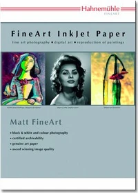 Hahnemühle Digital Matt FineArt Photo Rag Ultra Smooth Fotopapier matt weiß, A2, 305g/m², 25 Blatt