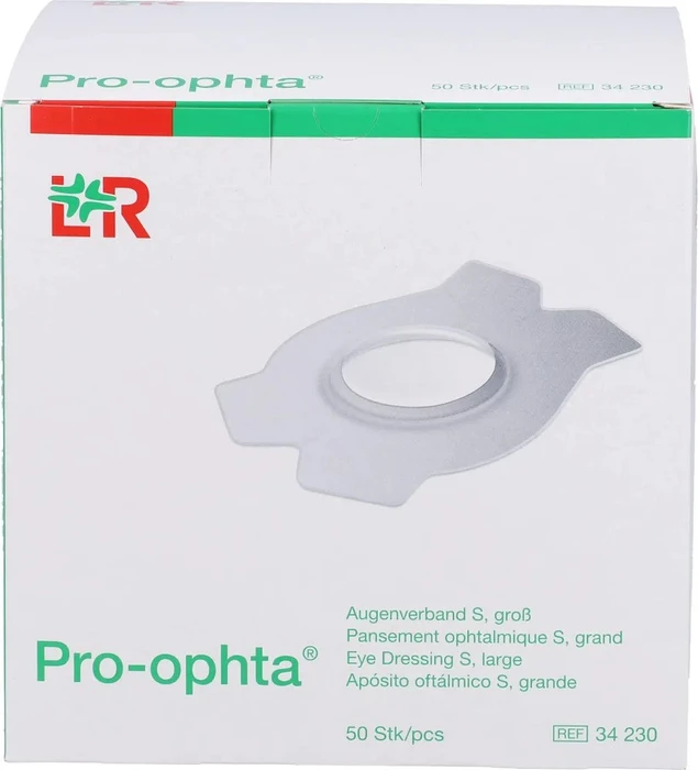 Lohmann & Rauscher Pro-ophta Augenverband groß Größe S, 50 Stück