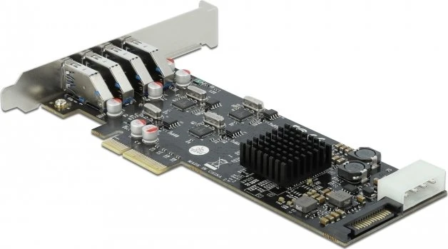DeLOCK 4x USB-A 3.0, PCIe 2.0 x4