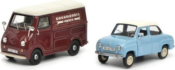Schuco Goggomobil Goggo Limousine und Goggo Kleintransporter
