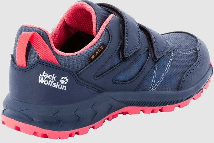 Jack Wolfskin Woodland Texapore Low VC dark blue/rose (Junior)