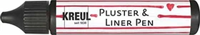 Kreul Pluster & Liner Pen Effektfarbe, schwarz, 29ml