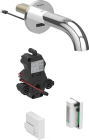 Geberit Piave Waschtischarmatur mit Generatorbetrieb 22cm für UP-Funktionsbox glanz-verchromt