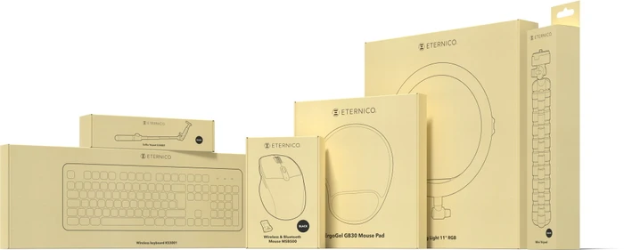 Eternico MSB270 Wireless Office Mouse grau, USB/Bluetooth