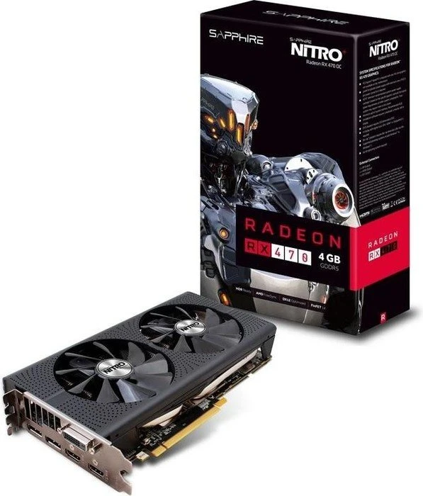 Sapphire Nitro+ Radeon RX 470 4G D5, 4GB GDDR5, DVI, 2x HDMI, 2x DP, lite retail