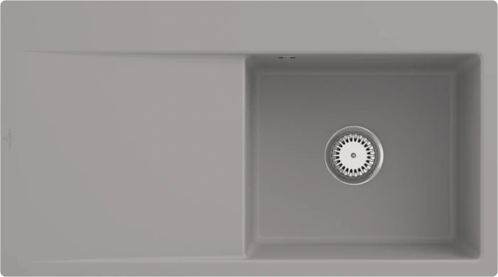 Villeroy & Boch Subway Style 50 flat Einbau Becken rechts fossil