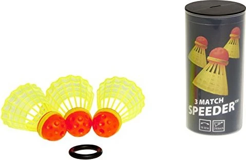 Speedminton Match Speeder Badmintonbälle, 3 Stück