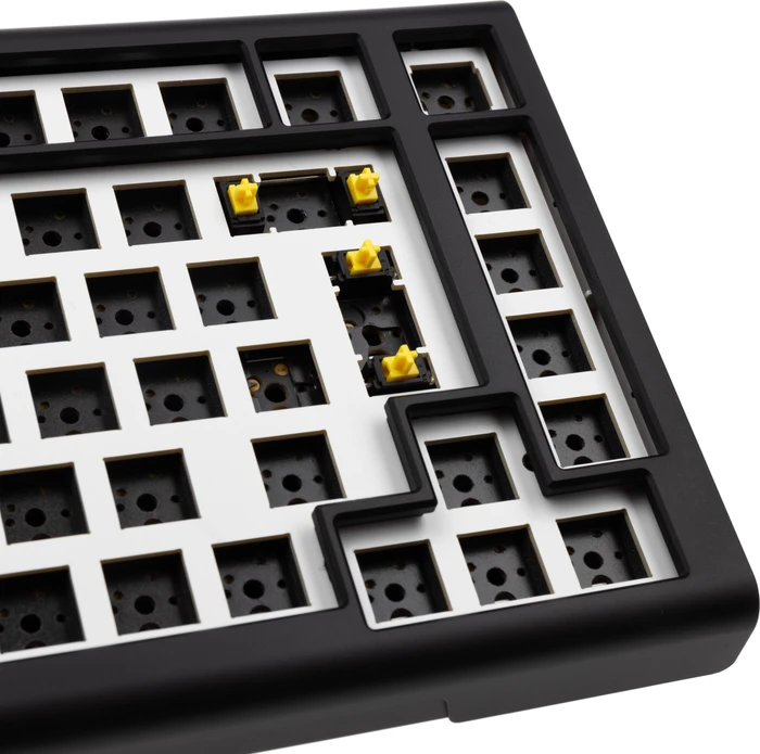 Ducky Tinker 75 Barebone Gaming-Tastatur, schwarz/weiß, ISO