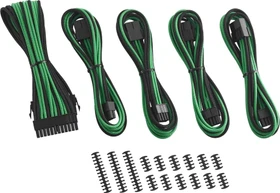 CableMod Classic ModFlex Cable Extension Kit, 8+8 Series, schwarz/grün
