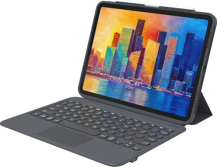 ZAGG Pro Keys mit Trackpad für iPad Air 4/iPad Pro 11", schwarz/grau, DE